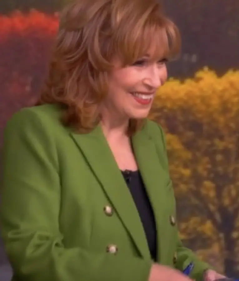 The View 2025 Joy Behar Green Double Breasted Blazer