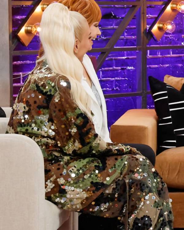 The Voice Gwen Stefani Embellished Camo Jacket