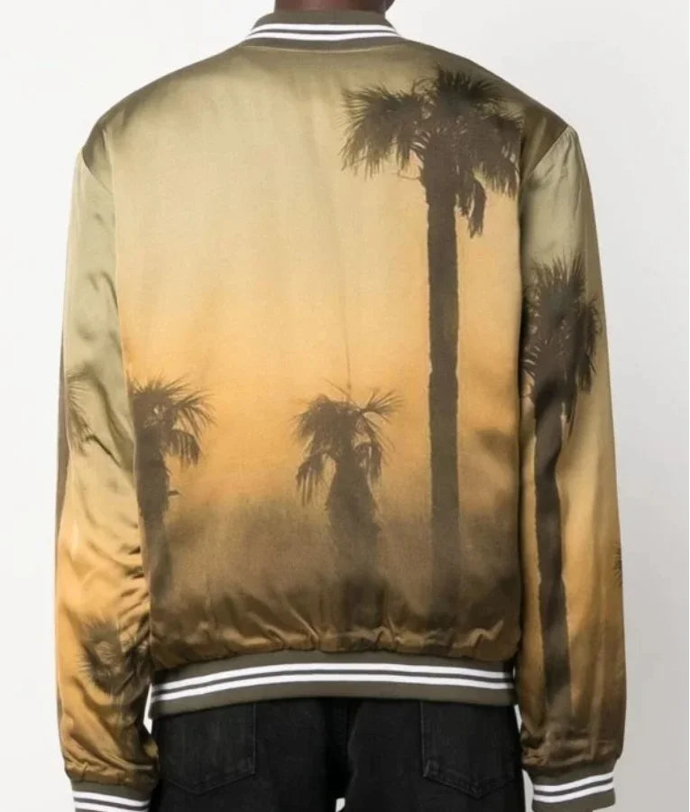 The Voice S26 Michael Bublé Palm Tree Print Bomber Jacket