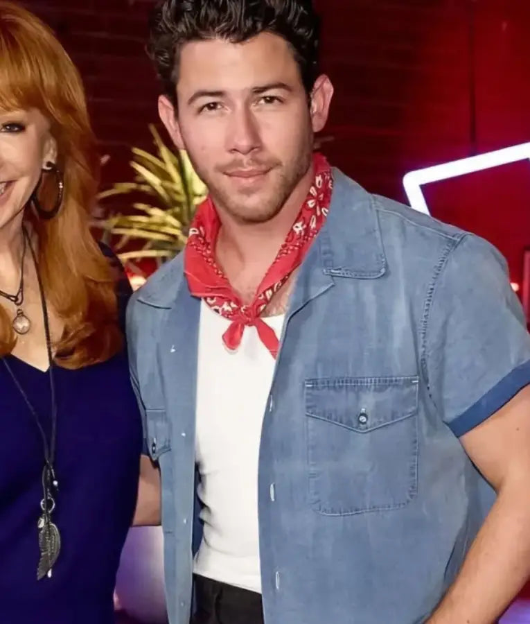 The Voice S28 Nick Jonas Denim Shirt