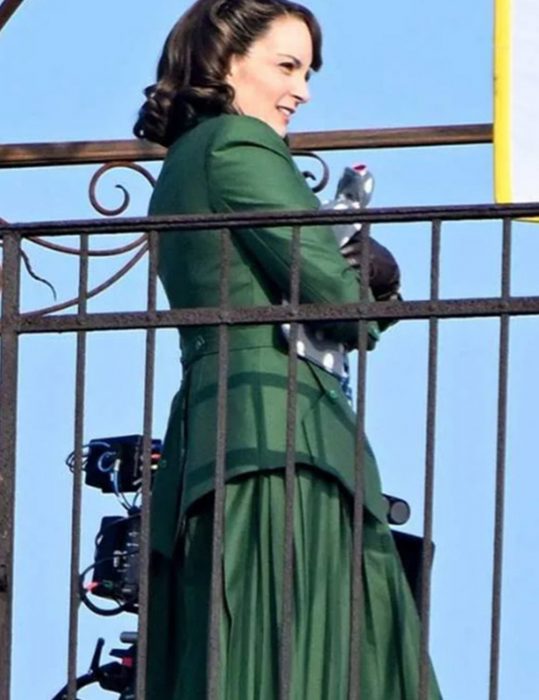 A Haunting In Venice 2023 Ariadne Oliver Green Coat