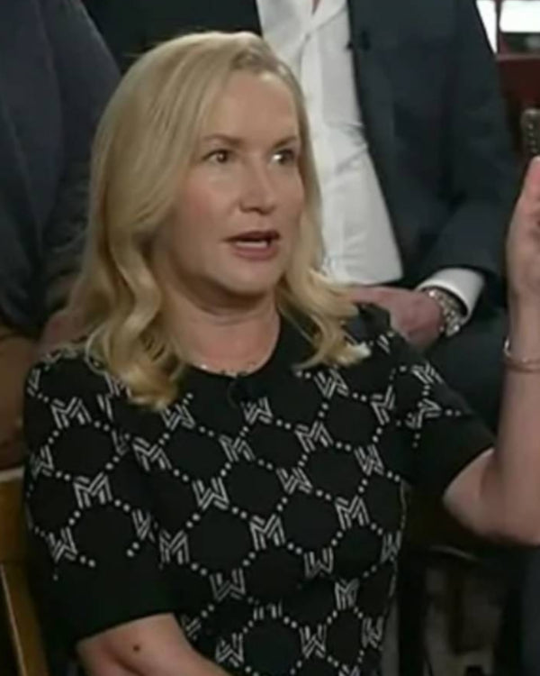 Today 2025 Angela Kinsey Black Sweater