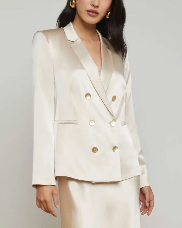 Today 2025 Daphne Oz Silk Blazer