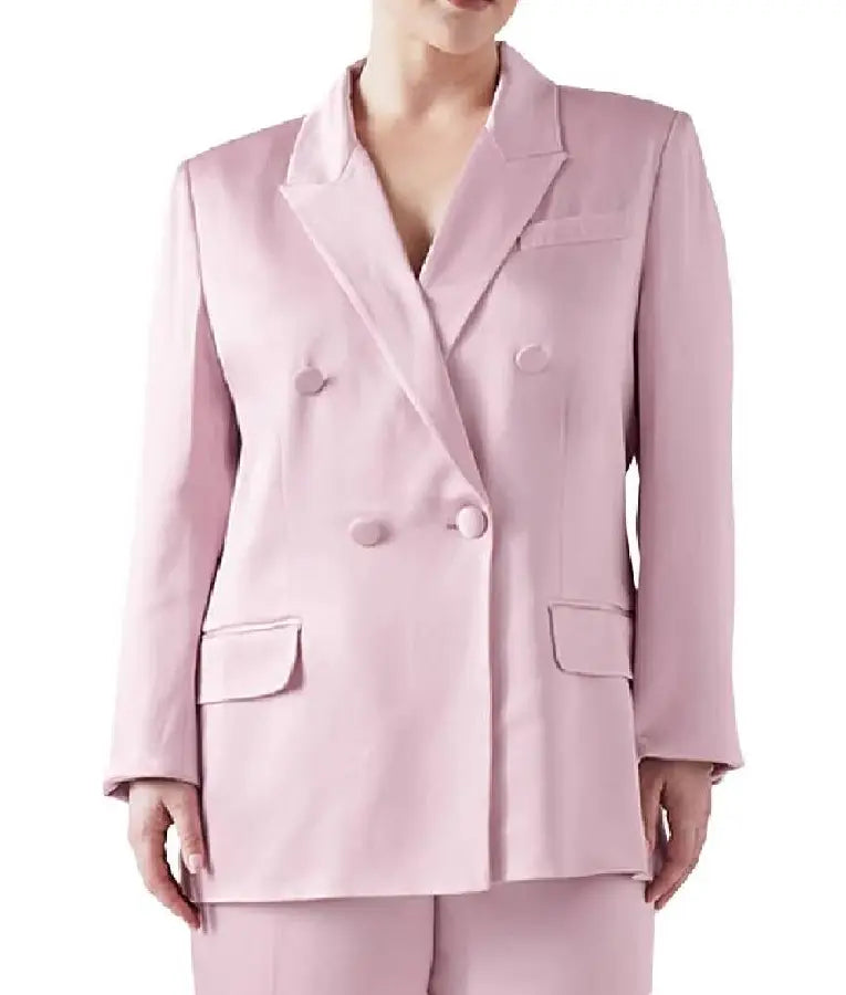 Today Hoda Kotb Pink Satin Blazer