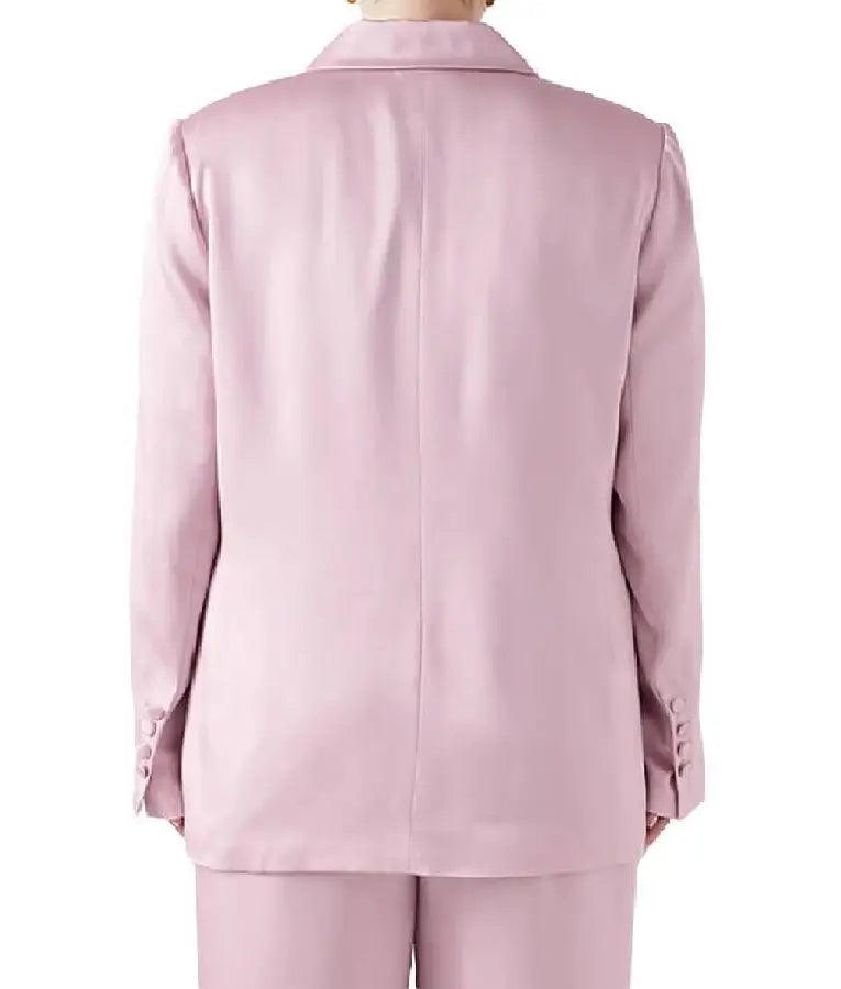 Today Hoda Kotb Pink Satin Blazer