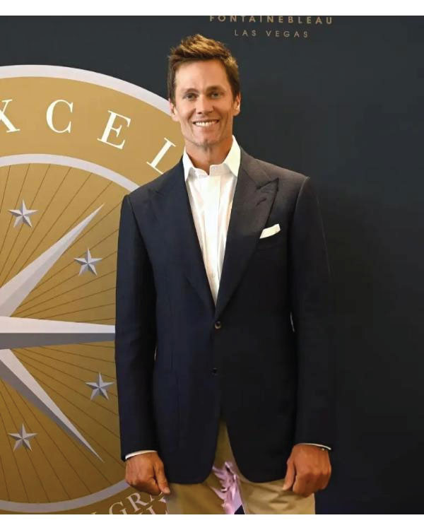 Tom Brady Hall Of Excellence Press Conference Black Blazer