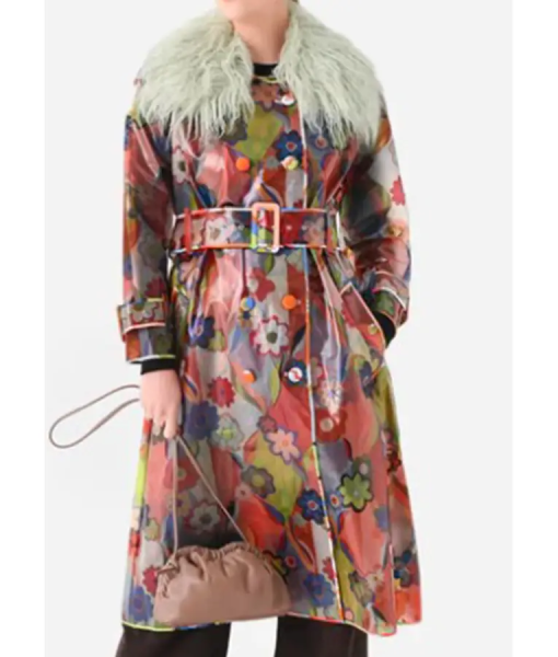 Too Much 2025 Megan Stalter Floral Trench Coat