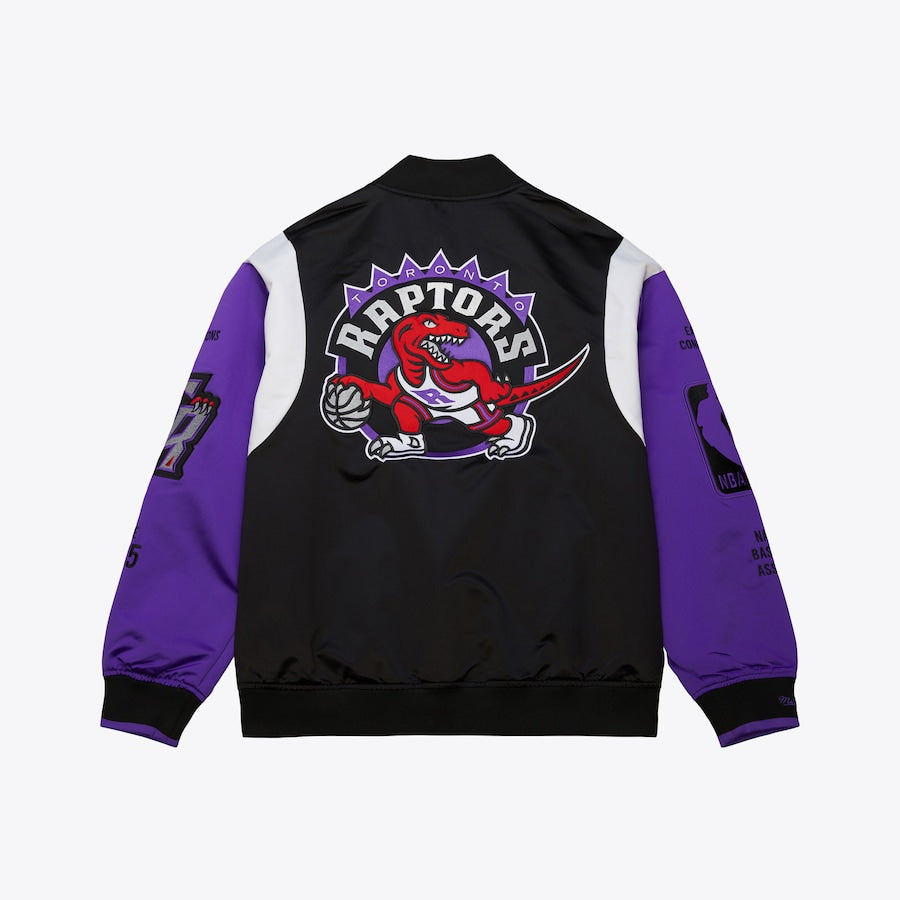 TorontoRaptorsHardwoodClassicsTeamOriginsPurpleSatinJackets