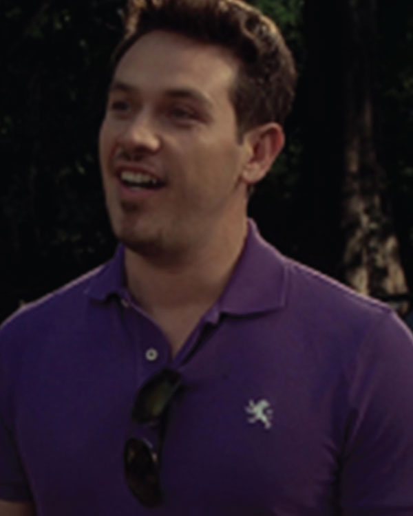 True Blood S03 Kevin Alejandro Purple Polo Shirt