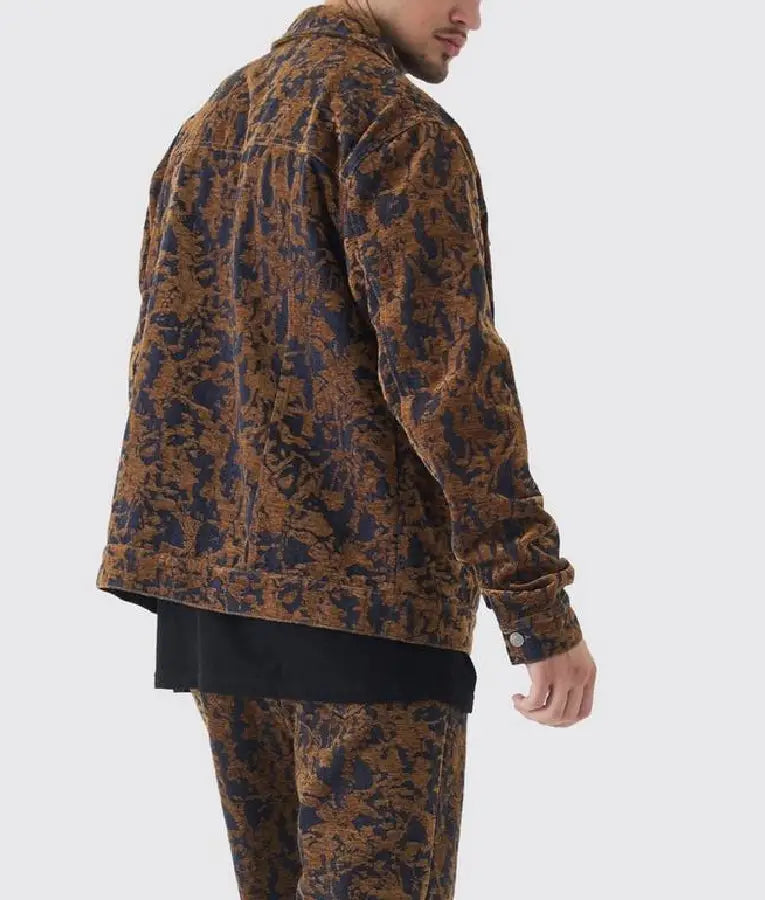 Tulsa King S03 Tyson Mitchell Velour Print Jacket