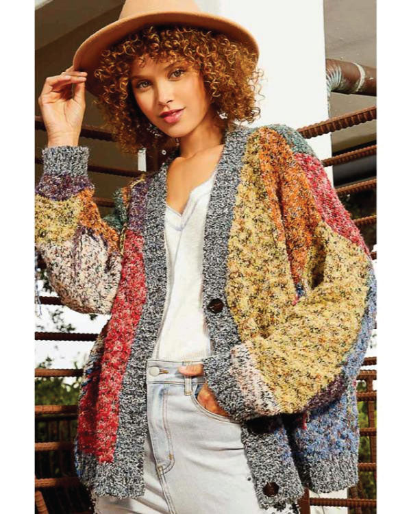 Tyler Perry’s Finding Joy 2025 Shannon Thornton Colorblock Cardigan