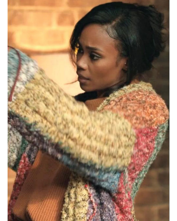 Tyler Perry’s Finding Joy 2025 Shannon Thornton Colorblock Cardigan
