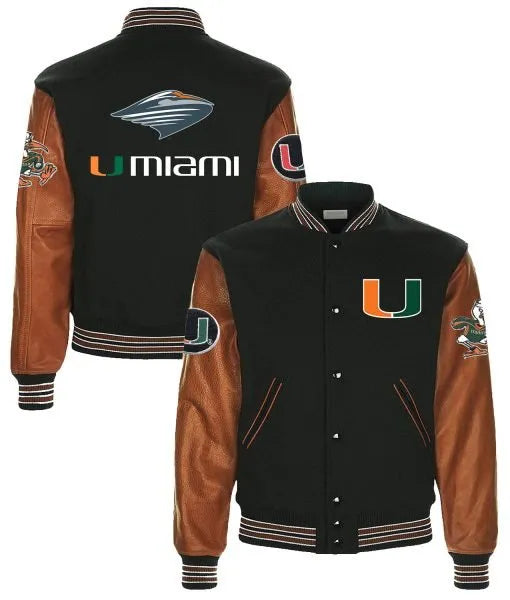 University Of Miami Hurricanes Varsity Jacket