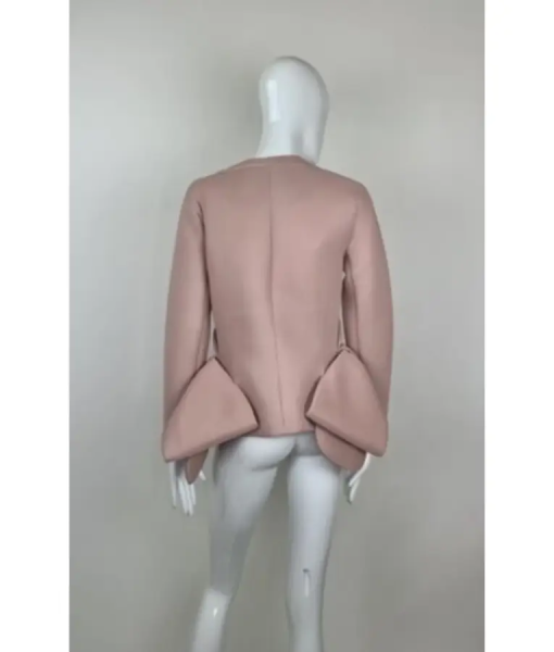 Upgraded Marisa Tomei Dusky Pink Bow Jacket