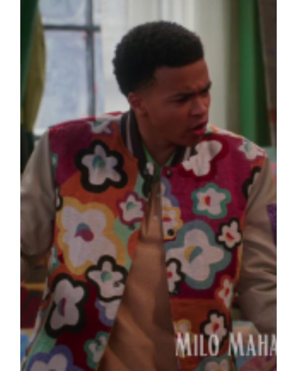 Vampirina Teenage Vampire S01 Shaun Dixon Floral Print Jacket