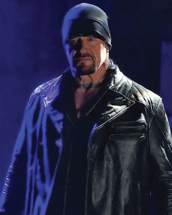 WWE Monday Night RAW The Undertaker Black Leather Jacket