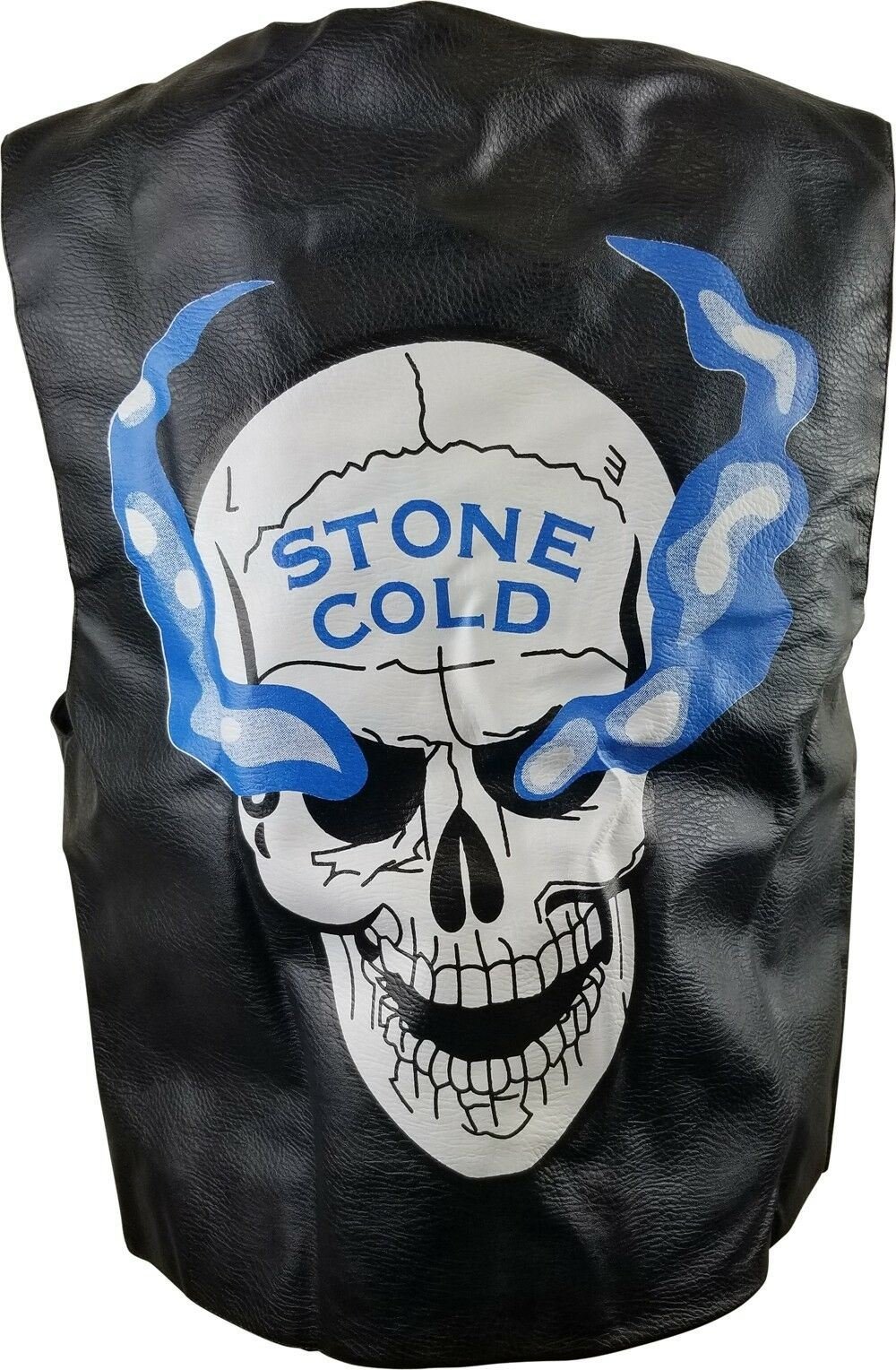 WWEStoneColdSteveAustin316SmokingSkullBlackLeatherVests