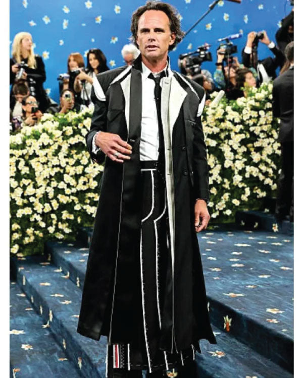 Walton Goggins Met Gala 2025 Black Long Coat