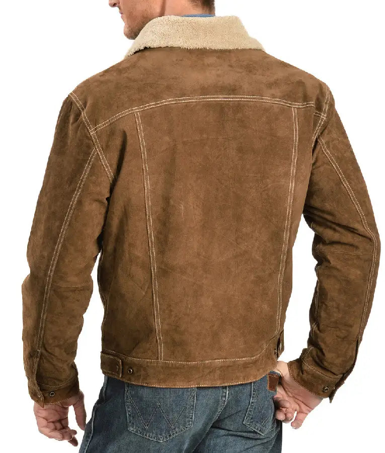 Welcome To Plathville S07 Ethan Plath Suede Sherpa Jacket