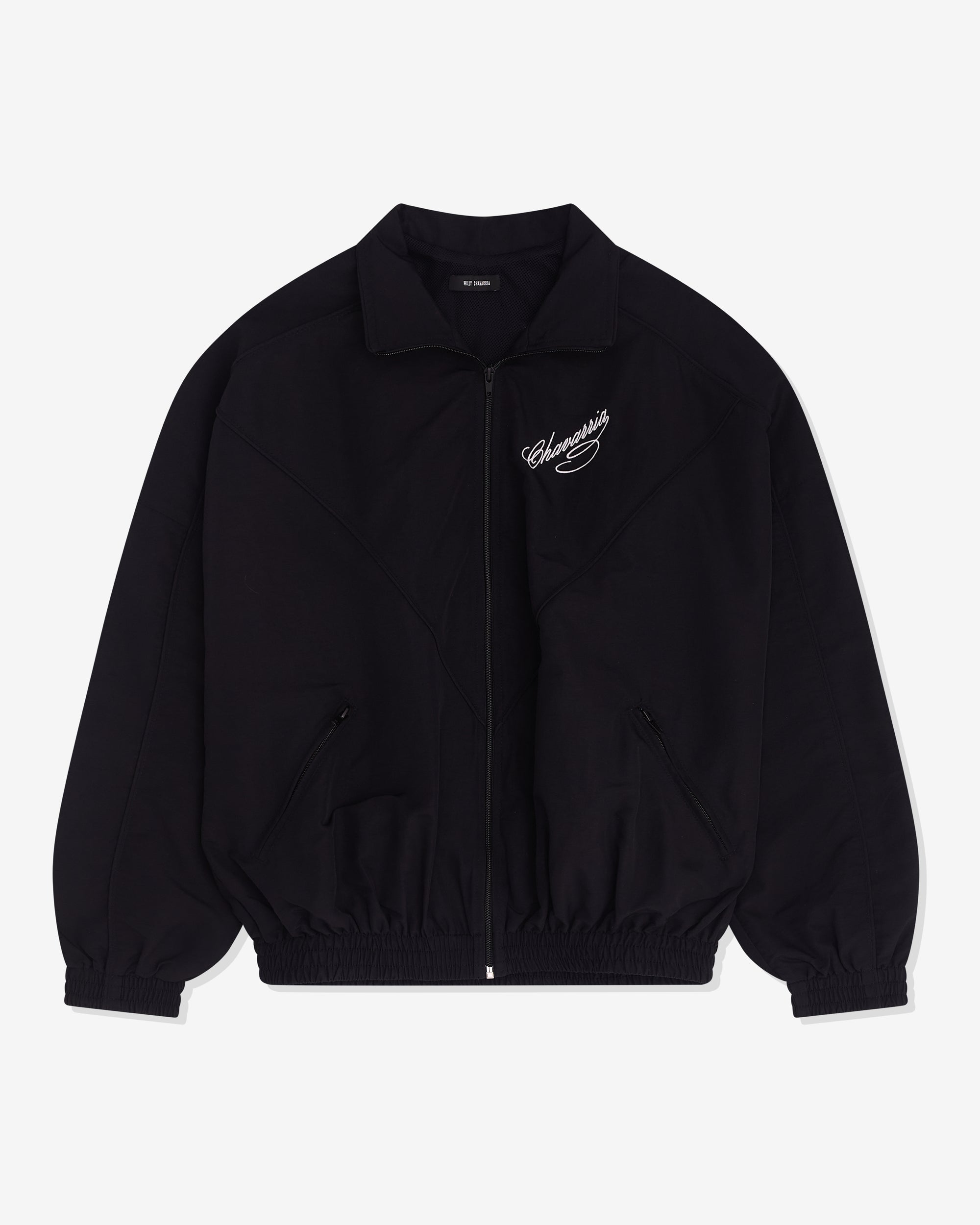 Willy Chavarria Men's Ruff Rider Track Jacket Black