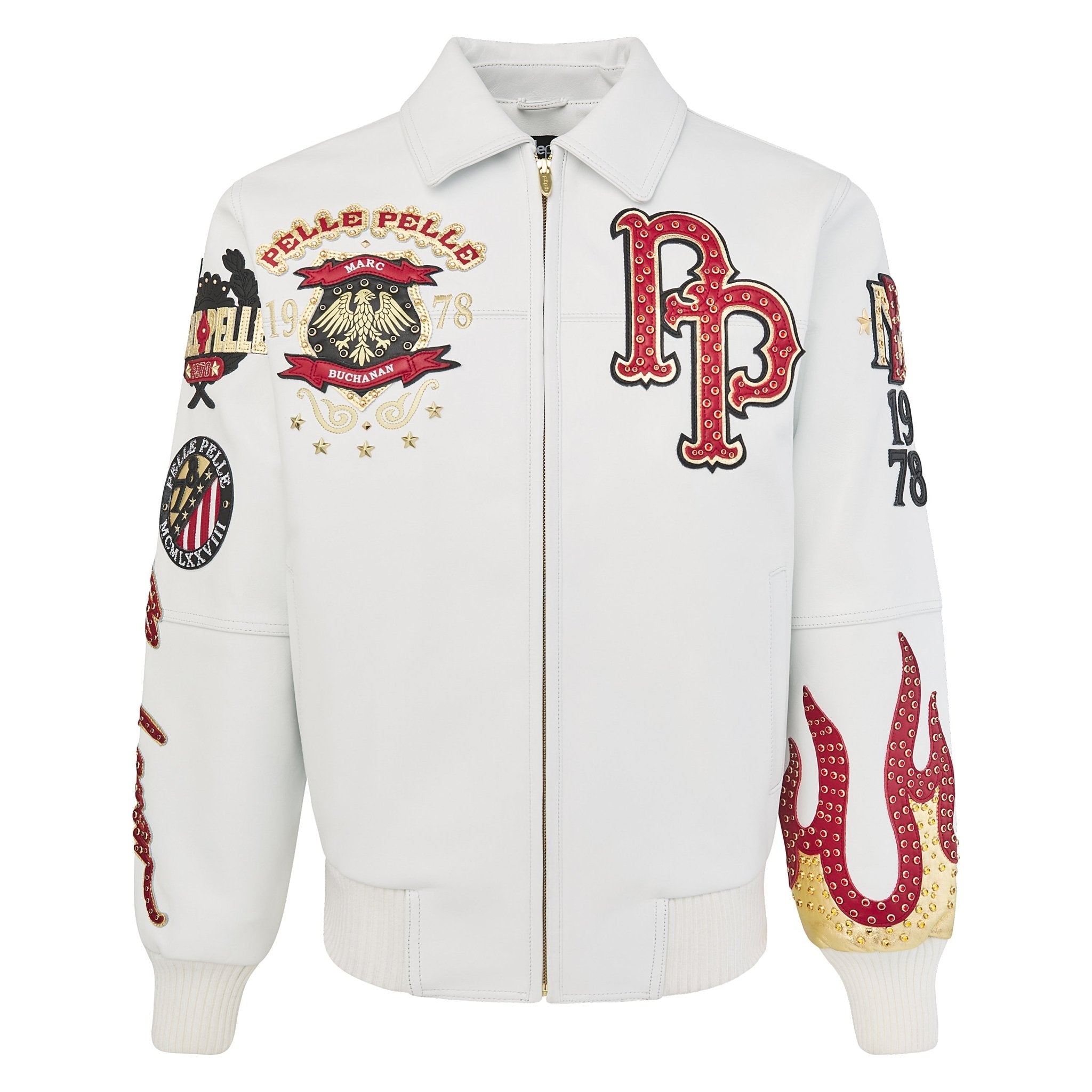 WorldFamousPellePelleCabernetWhiteJacket