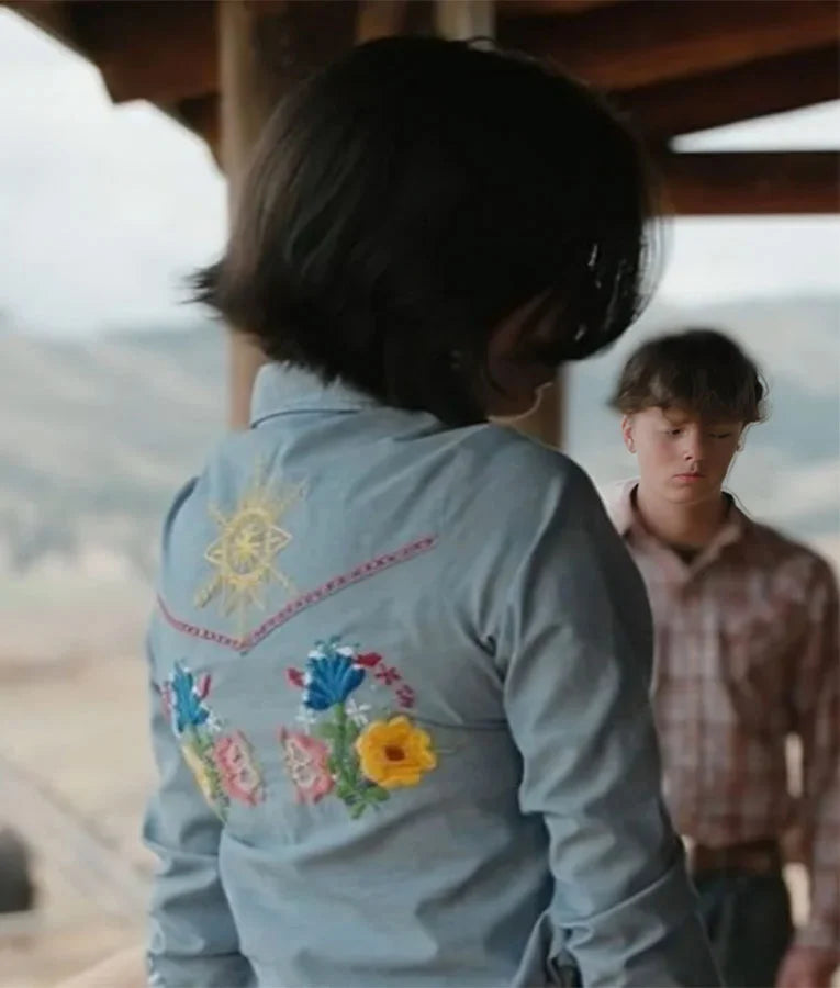 Yellowstone S05 Kelsey Asbille Floral Shirt