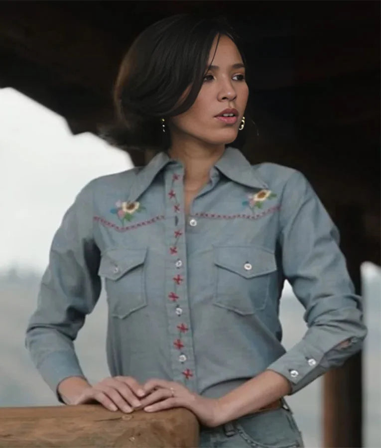 Yellowstone S05 Kelsey Asbille Floral Shirt
