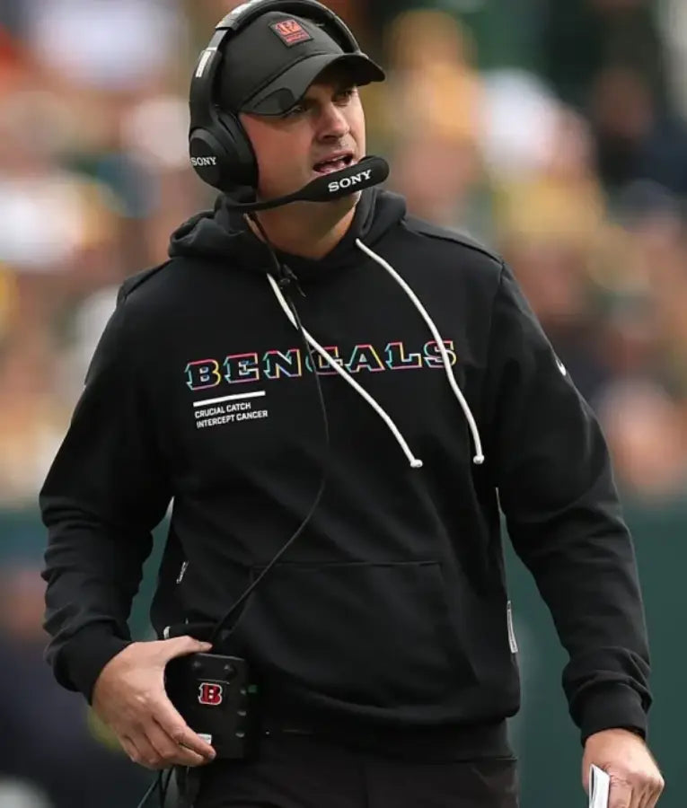 Zac Taylor Cincinnati Bengals 2025 Crucial Catch Hoodie