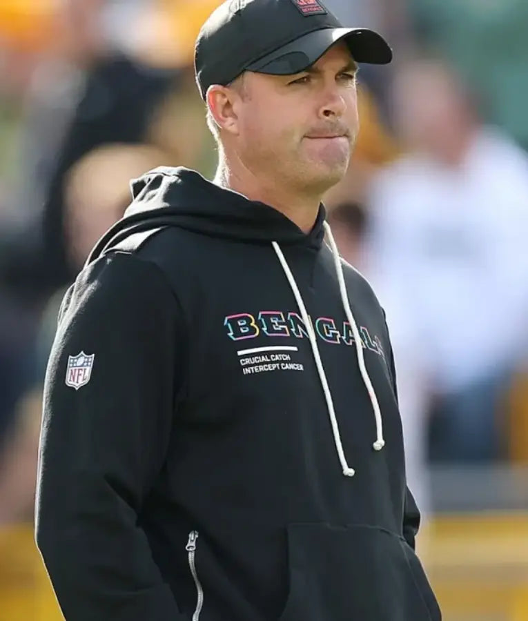 Zac Taylor Cincinnati Bengals 2025 Crucial Catch Hoodie
