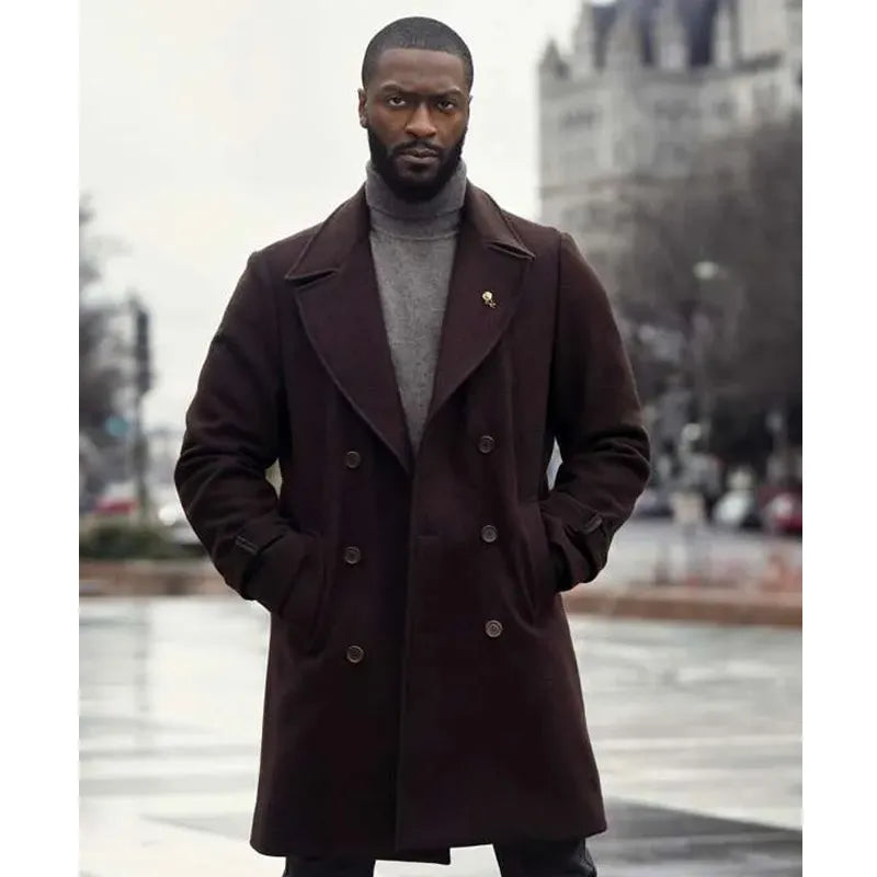 Aldis Hodge Cross Coat