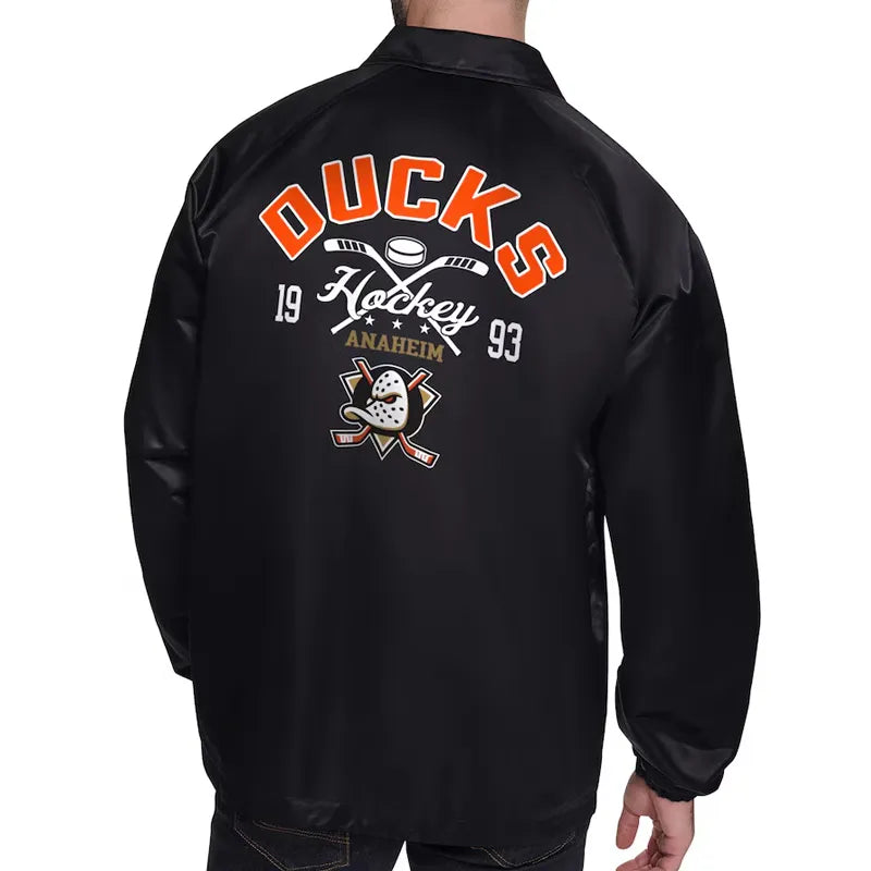Anaheim Ducks Retro Logo Coaches Jacket