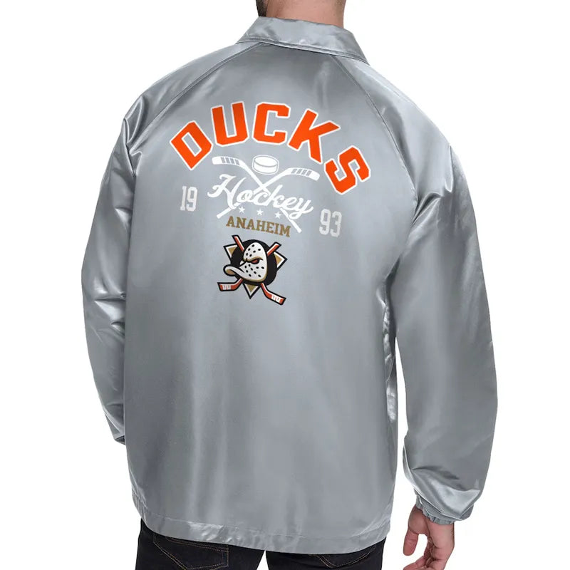 Anaheim Ducks Retro Logo Coaches Jacket