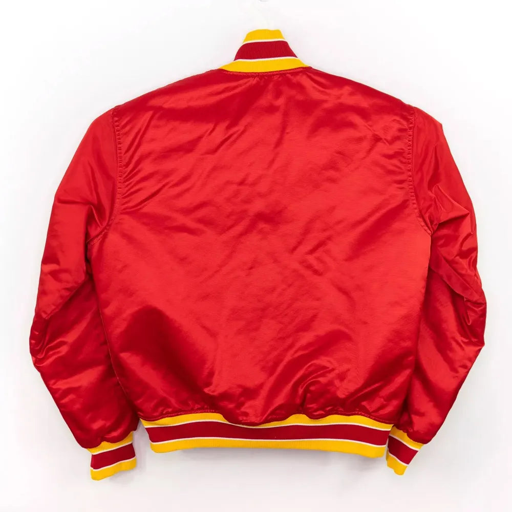 Atlanta Hawks Vintage Red Bomber Jacket