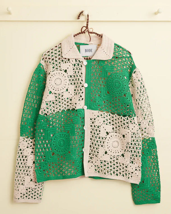 Access Daily 2025 Scott Evans Crochet Knit Shirt