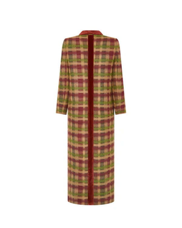 Will Trent S03 Erika Christensen Multicolor Checkered Coat