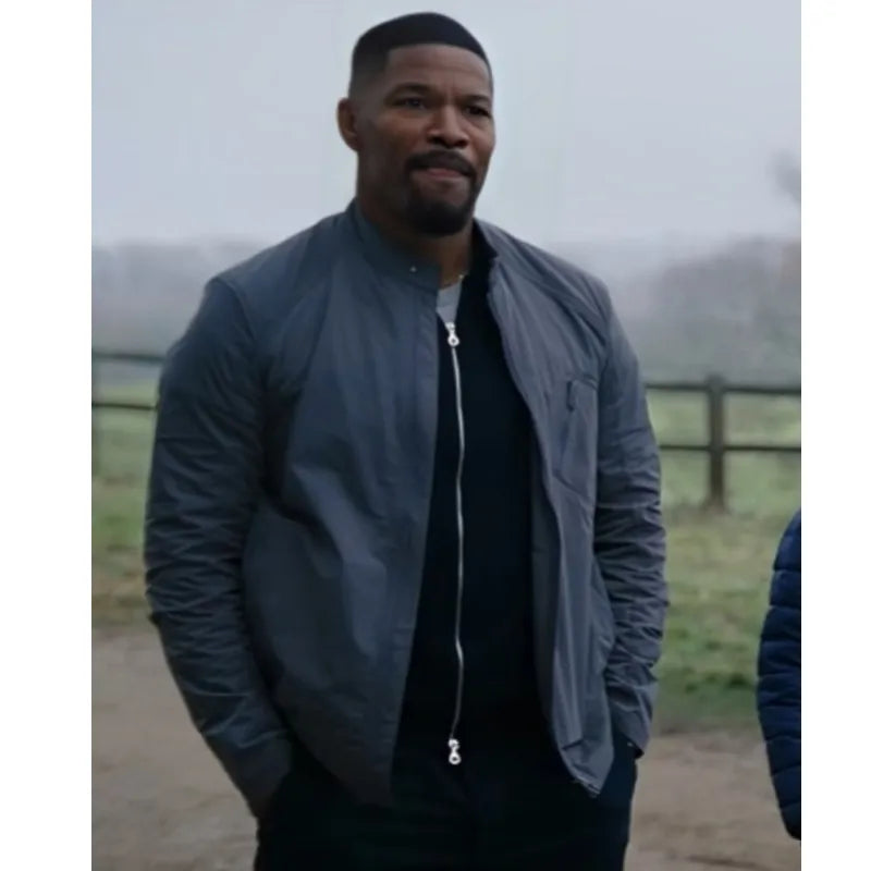 Jamie Foxx Back in Action Gray Jacket