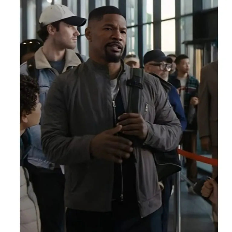 Jamie Foxx Back in Action Gray Jacket