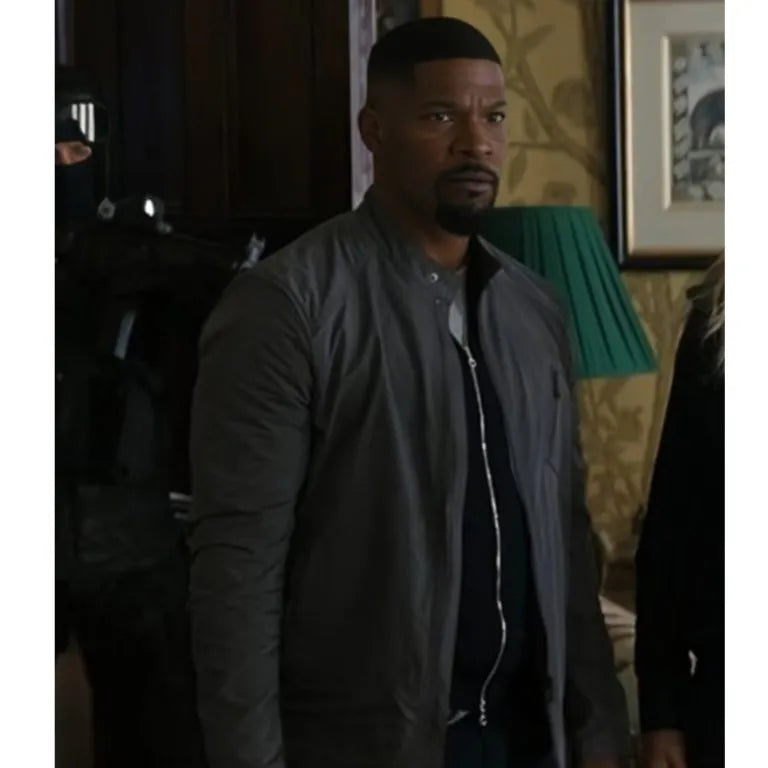 Jamie Foxx Back in Action Gray Jacket