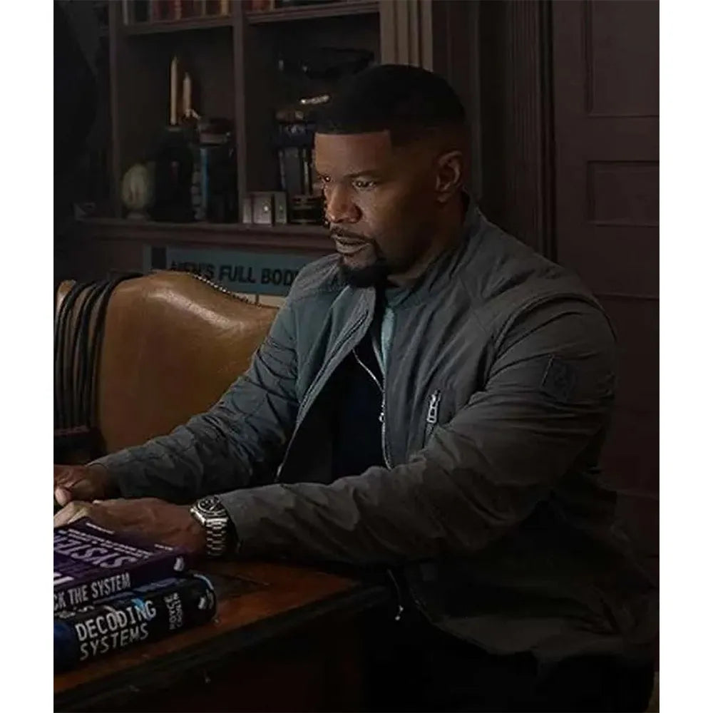 Jamie Foxx Back in Action Gray Jacket