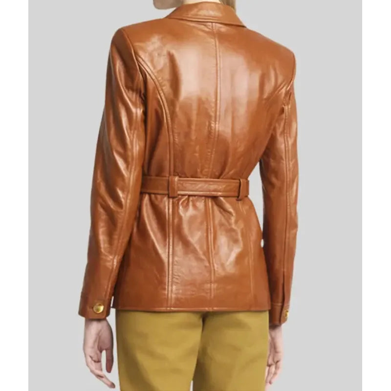 Black Bag Cate Blanchett Leather Jacket