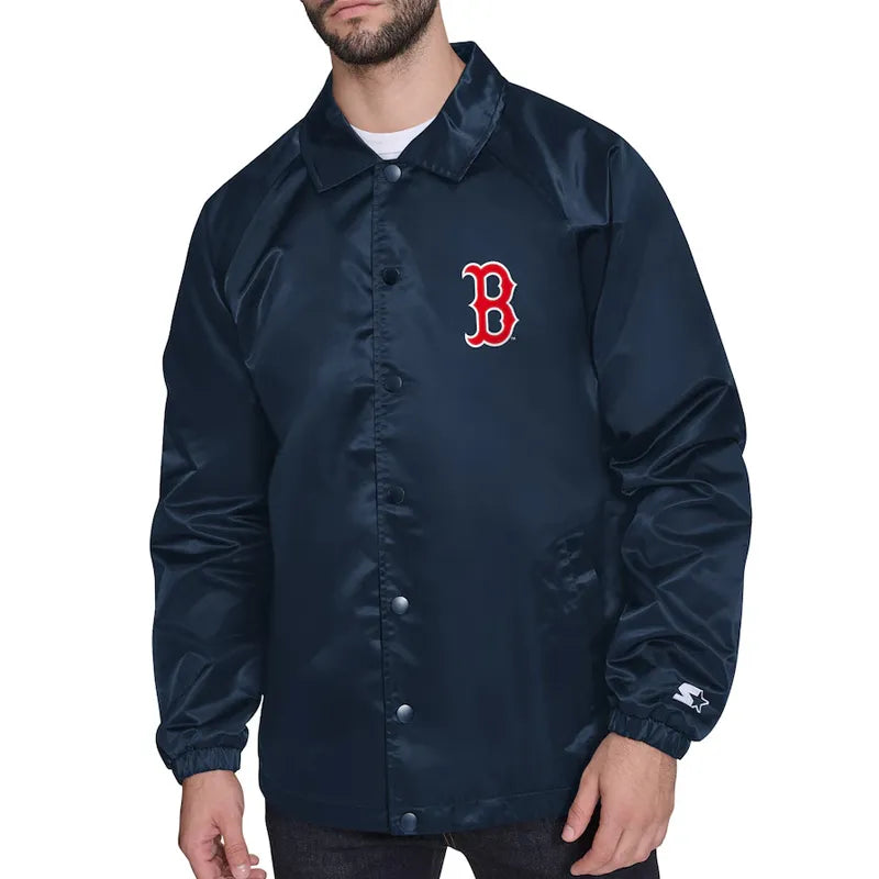 Boston Red Sox Retro Logo Coaches Jacket