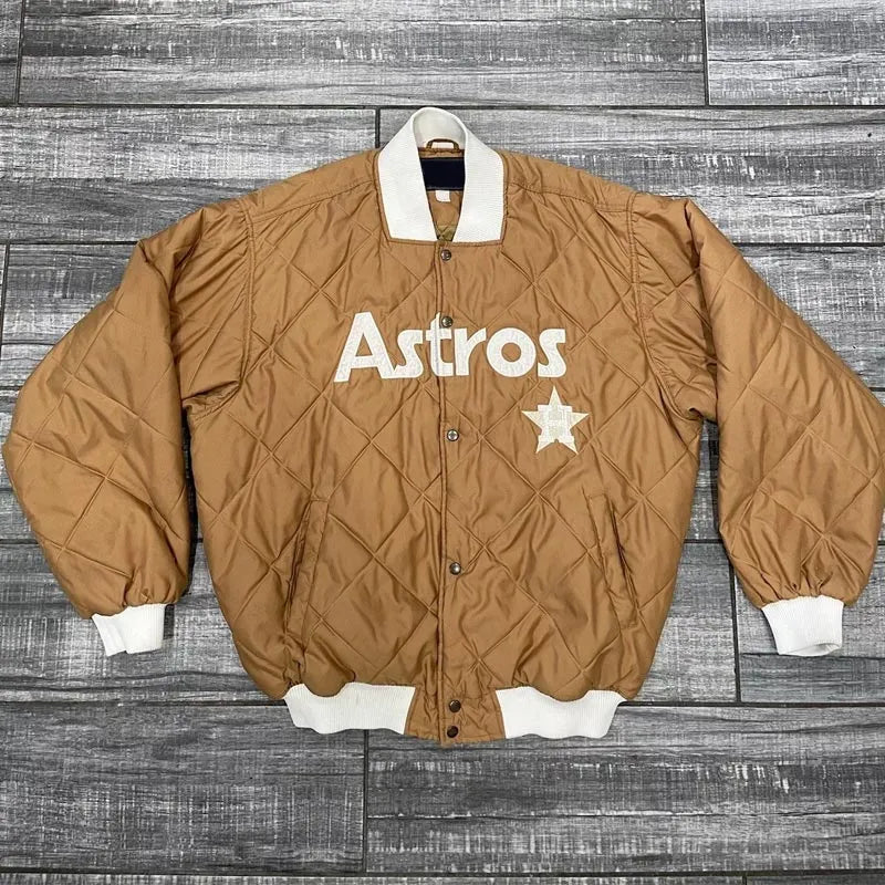 Houston Astros Cooperstown Brown Bomber Jacket
