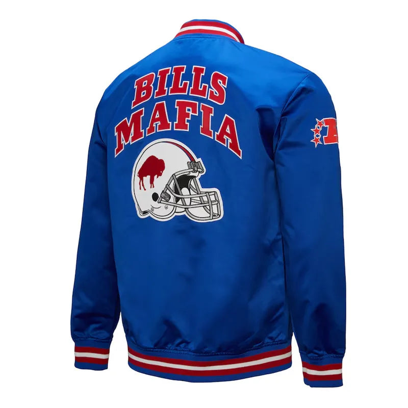 Buffalo Bills Double Down Royal Satin Jacket