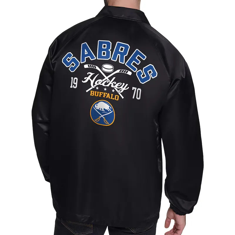 Buffalo Sabres Retro Logo Coaches Jacket