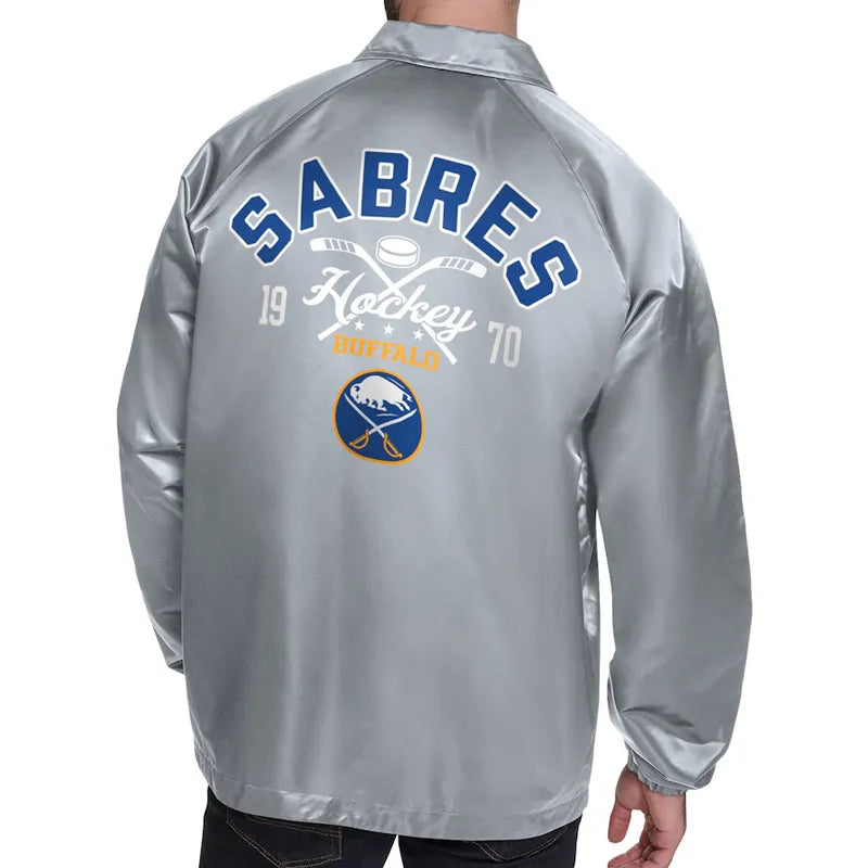 Buffalo Sabres Retro Logo Coaches Jacket