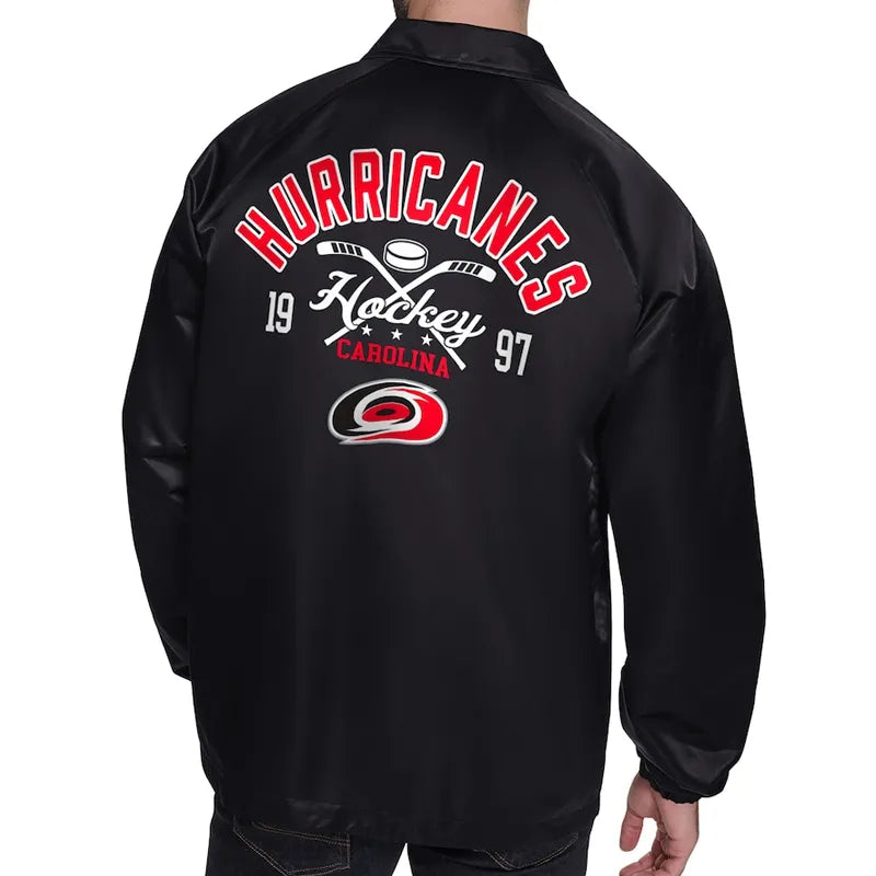 Carolina Hurricanes Retro Logo Coaches Jacket