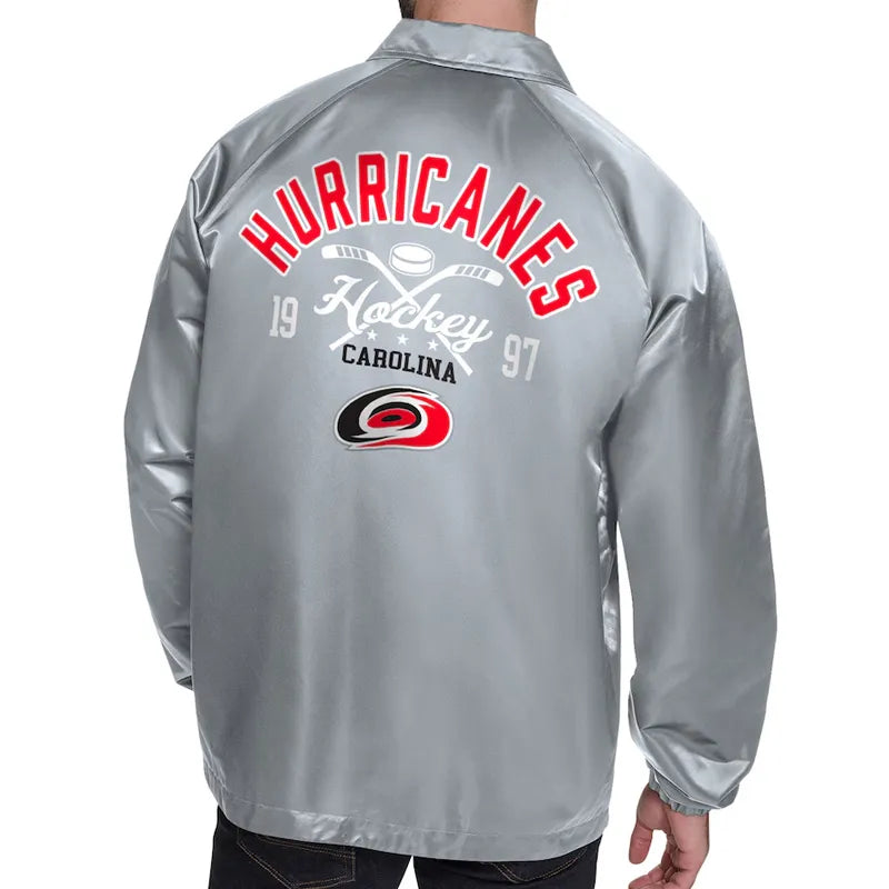 Carolina Hurricanes Retro Logo Coaches Jacket
