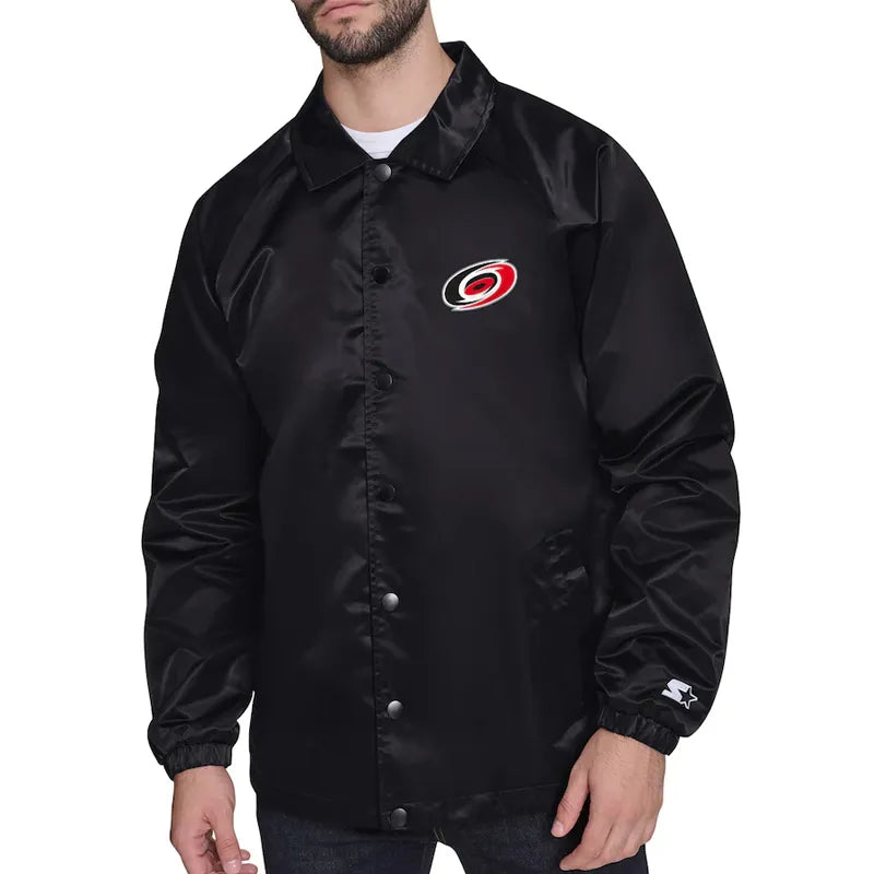 Carolina Hurricanes Retro Logo Coaches Jacket