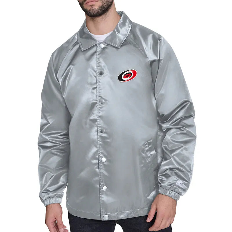 Carolina Hurricanes Retro Logo Coaches Jacket