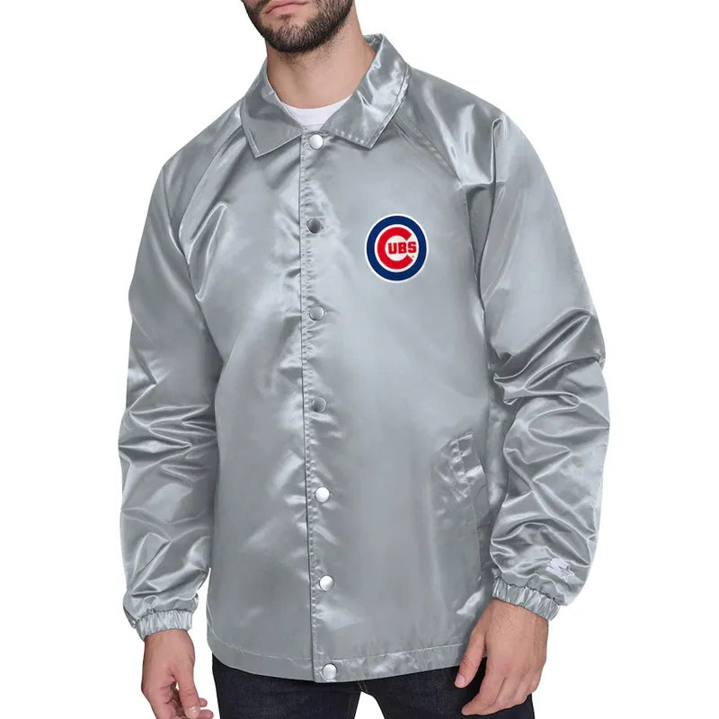 Chicago Cubs Retro Logo Coaches Jacket